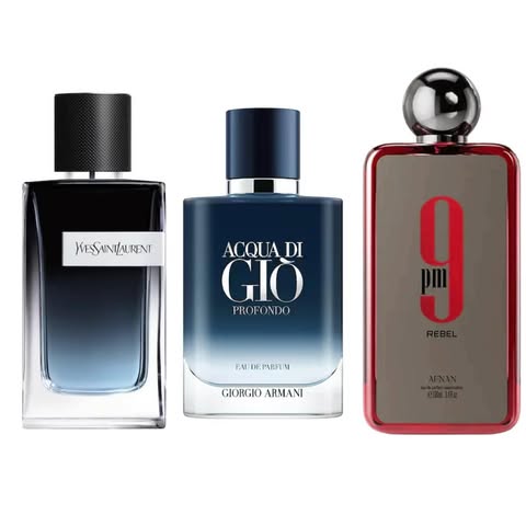 9PM + ACQUA DI GIO + YSL Y 10ML